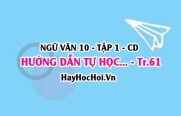 Soạn bài Hướng dẫn tự học trang 61 lớp 10 Cánh Diều tập 1